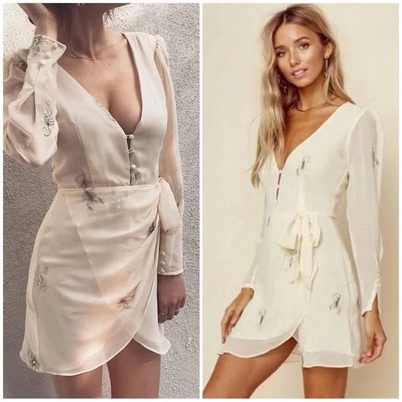 FOR LOVE & LEMONS SCORPION DRESS FREE PEOPLE REVOLVE STONE COLD FOX PLANET BLUE - Picture 4 of 14